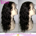 7A Virgem Do Cabelo Natural Encaracolado Malaio Do Cabelo Humano Peruca Cheia Do Laço Peruca Curly Do Cabelo Humano